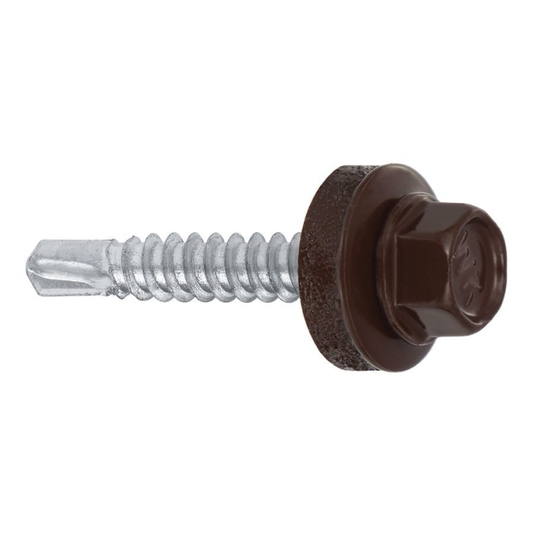Farmářský šroub s podl. do oceli ≤3 mm RAL 8017 4,8X25 (250ks)